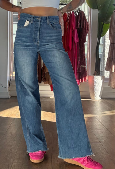 Veronica Beard Wide Leg Lakeshore Jeans, 28