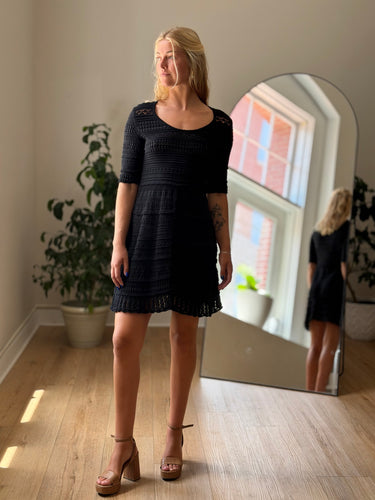 Isabel Marant Etoile NWT Black Jumi Crochet Dress, 40