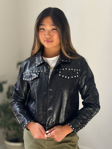 Mother The Bruiser Faux Leather Jacket, XSmall
