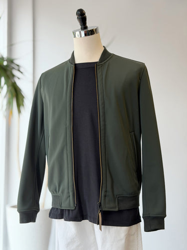 Closed Dark Green Bomber Jacket, Men's Small