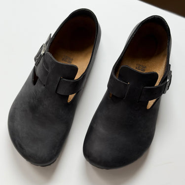 Birkenstock Black London Clogs, 38