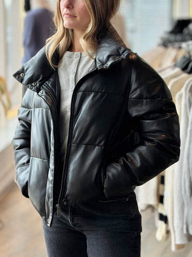 Apparis AS IS Jemma Faux Leather Puffer, Small