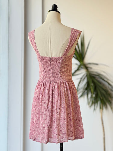 Reformation Taiga Pink Floral Dress, 4