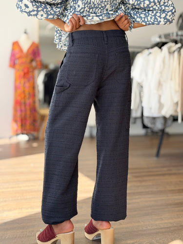 Rag & Bone Amaya Tweed Navy Carpenter Pants, 24