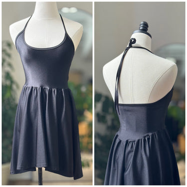 American Apparel Black Halter Mini Dress, Medium