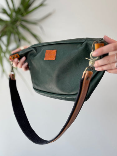 Parker Thatch Cross Your Heart Sling in Green & Navy