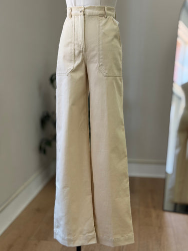 Zara Cream Trousers, XSmall