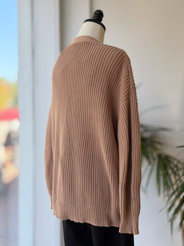 Jenni Kayne AS IS Camel Cotton Cocoon Cardigan, XSmall