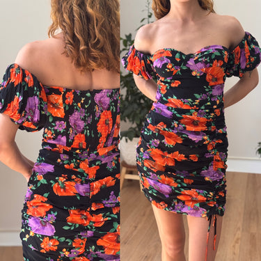 ASTR NWT Black Floral Mini Dress, Medium