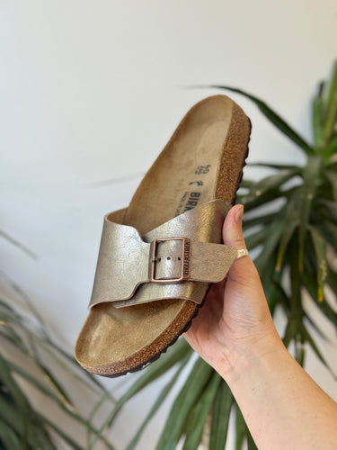 Birkenstock Catalina Metallic Sandals, 40/9 narrow