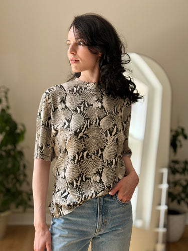 Anine Bing NWT Python Avi Tee, XSmall