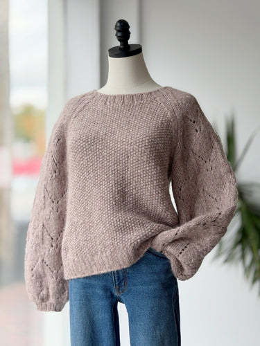 Apiece Apart Alpaca Lavender Sweater, Small