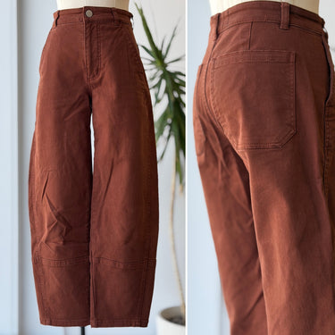 Everlane Barrel Leg Pants in Chestnut, 00