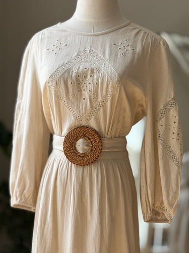 ba&sh NWT Elvina Dress in Off White, Large