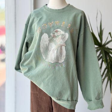 Boys Lie Goodbye Green Crewneck Sweatshirt, Free Size