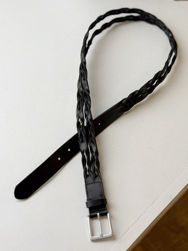 Jenni Kayne Braided Black Belt, Large