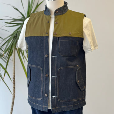 Tellason x Freeman Commodore Denim Vest, Men's 36