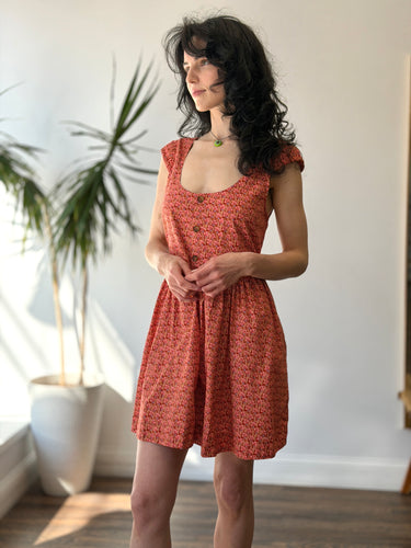 Christy Dawn The Roberta Dress in Vermillion Vine, Medium
