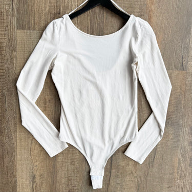 Madewell Ivory Bodysuit, Medium