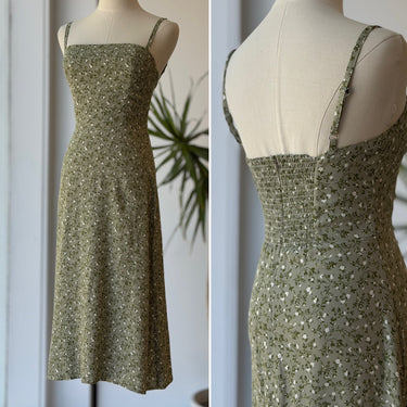 Reformation Afternoon Dress in Juniper, 2