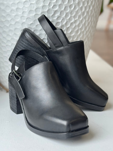 Intentionally Blank Honcho Biker Mules in Black, 6