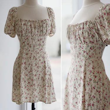 Reformation White Floral Dress - as is, 8