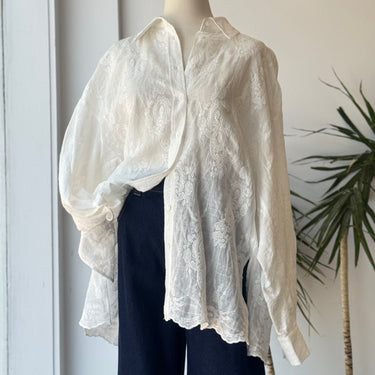 DISSH NWT Cordelia White Ramie Shirt, US 8