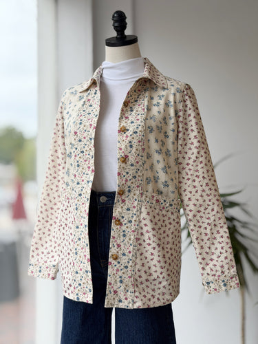 Sezane Will Jacket in Patchwork Floral, XXSmall