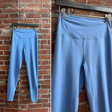 Girlfriend Collective Blue Rib Leggings, Small
