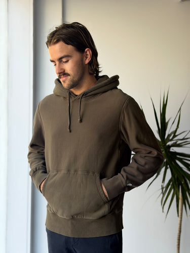 Todd Snyder x Champion Olive Green Hoodie, Men's Large