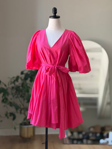 Rhode Hot Pink Marni Mini Dress, XSmall