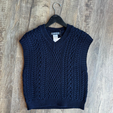Irelands Eye Navy Knit Vest, Medium