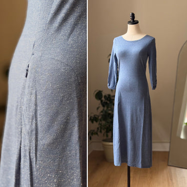 Toad & Co Blue Heathered Maxi Dress, XS