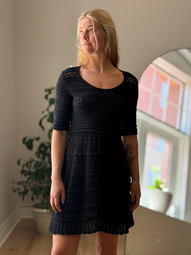 Isabel Marant Etoile NWT Black Jumi Crochet Dress, 40