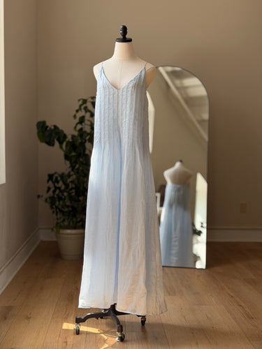 Dissh NWT Tahlia Cornflower Ramie Dress in Powder Blue, 6
