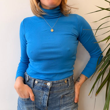 Misha & Puff Electric Blue Turtleneck , XSmall