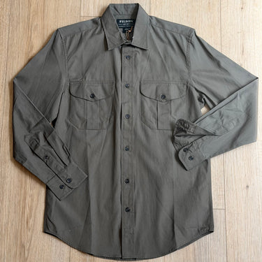 Filson NWT Safari Cloth Shirt in Olive Gray, Men's XSmall