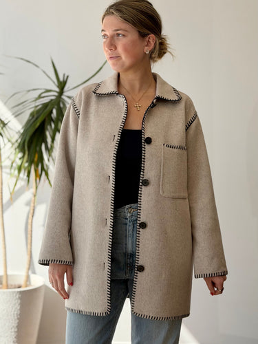 Rails Odyssey Jacket in Oatmeal Retail, Small