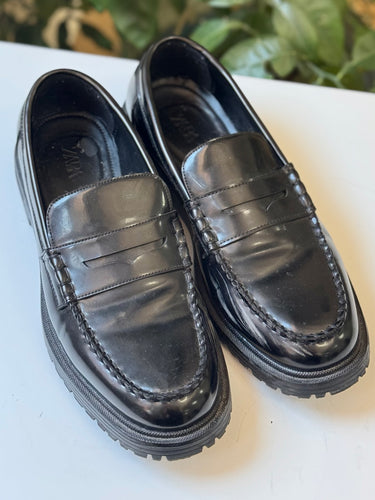 Zara Black Loafers, 40