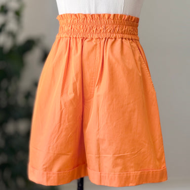 A.L.C. Orange High Waist Pull On Shorts, Small
