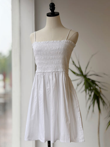Laude The Label NWT Ivory Smocked Mini Dress, XLarge