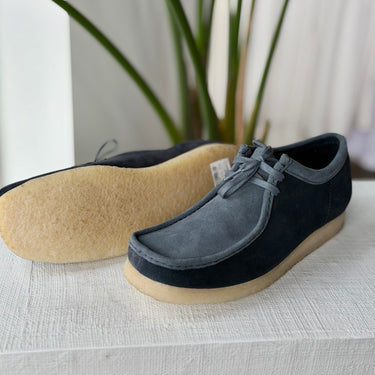 Clarks Navy Combi Wallabee Shoes, Men's 12