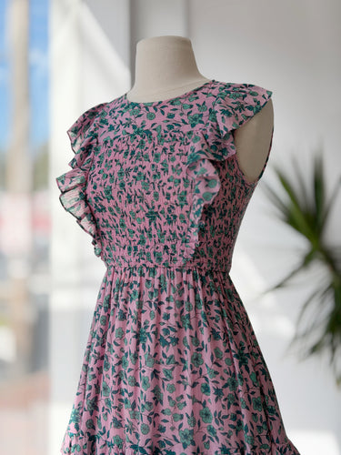 Banjana Pink Iris Dress, XSmall