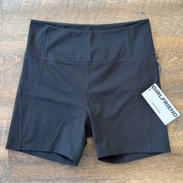 Girlfriend Collective NWT Black High Rise Biker Shorts, XLarge