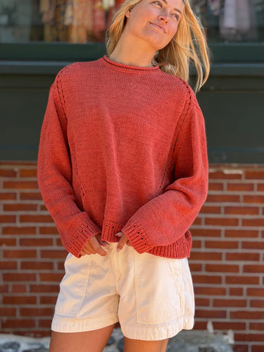 Ulla Johnson Mauve Roll Neck Knit Sweater, Small