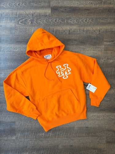 Aime Leon Dore x New York Mets NWT Big Logo Hoodie in Orange, Men's XSmall