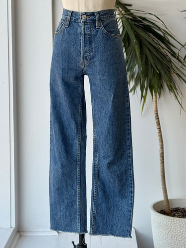 Re/Done Raw Hem Jeans, 26
