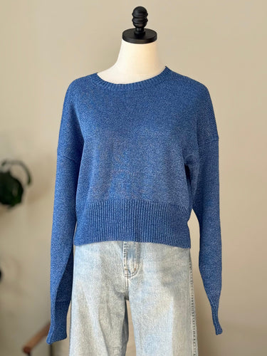 Atelier Delphine Cobalt Knit Sweater, Small