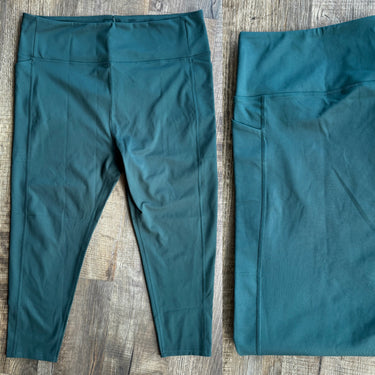 Girlfriend Collective Dark Green Leggings, XXXL
