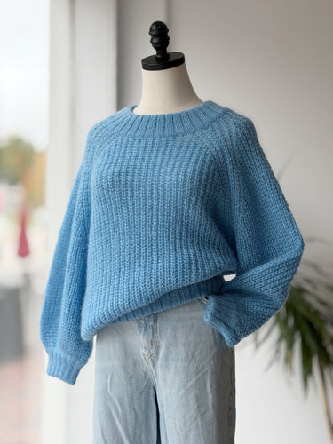 Sayaka Davis Blue Mohair & Wool Sweater, Small